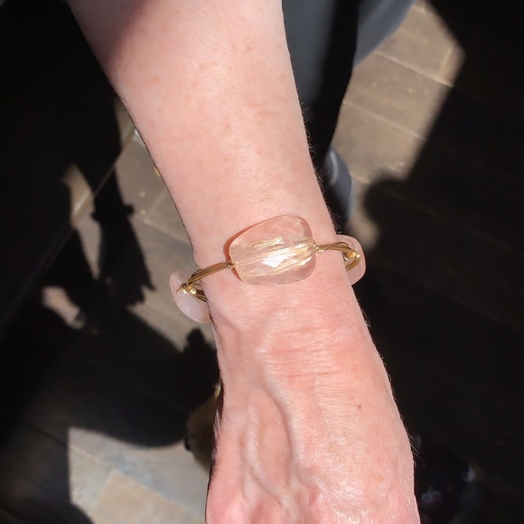 ⭐️LAST! Handmade Champagne Wire Wrapped Bangle - Picture 7 of 7